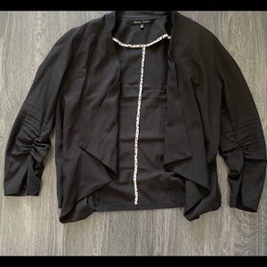 Open front draped blazer M ✅